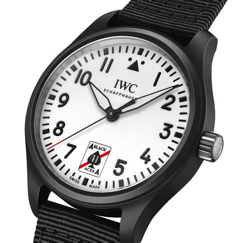 iwc black pilot|iwc 41 black aces.